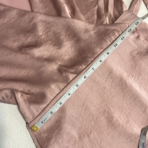 Wilfred Aritzia Lune Wrap Dress in Mauve Mousse Pink Sz Large - Picture 7 of 12